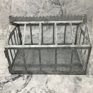 NEW Anthropologie Terrain Christmas Village Concordville Zinc Greenhouse HH001